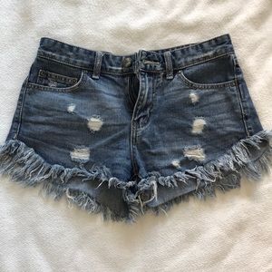 Free People jean shorts 25